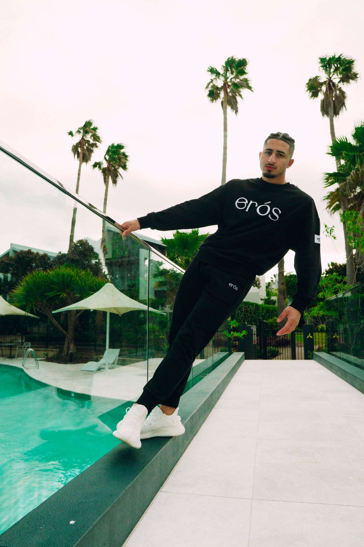 Official Eros Full Tracksuit Set In Black